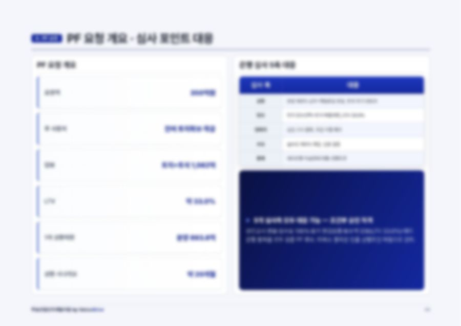 부동산 개발 PF 사업계획서 6페이지
